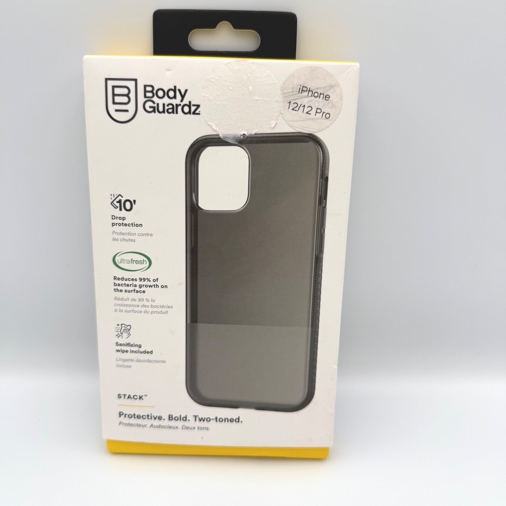 BodyGuardz Stack Protective Case iPhone 12 12 Pro Antimicrobial‎ Drop Protection